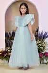 Buy_Petite Pomme_Green Net Designer Shimmer Gown _Online_at_Aza_Fashions
