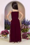 Petite Pomme_Wine Georgette Embroidery Set _Online_at_Aza_Fashions