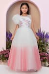 Buy_Petite Pomme_Pink Net Embroidery, Sequins Gown _at_Aza_Fashions