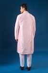 Arihant Rai Sinha Pink Silk Embroidery Light Lucknowi Kurta Set Online at Aza Fashions Arihant Rai Sinha_Pink Silk Embroidery Light Lucknowi Kurta Set _Online_at_Aza_Fashions