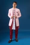 Arihant Rai Sinha White Silk Floral Print Sherwani Set at Aza Fashions Arihant Rai Sinha_White Silk Floral Print Sherwani Set _at_Aza_Fashions