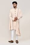 Buy_Arihant Rai Sinha_Cream Embroidery Sherwani Pant Set _at_Aza_Fashions