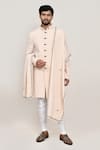 Shop_Arihant Rai Sinha_Cream Embroidery Sherwani Pant Set 