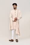 Arihant Rai Sinha_Cream Embroidery Sherwani Pant Set _Online