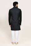 Shop_Arihant Rai Sinha_Gray Black Terry Rayon Sherwani Set With Jacket _at_Aza_Fashions