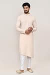 Shop_Arihant Rai Sinha_Cream Kurta And White Pant Set _Online_at_Aza_Fashions