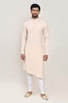 Buy_Arihant Rai Sinha_Cream Kurta And White Pant Set _at_Aza_Fashions