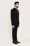 Buy_Arihant Rai Sinha_Navy Embroidery Blue Coat And Black Pant _Online_at_Aza_Fashions