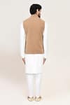 Shop_Arihant Rai Sinha_Brown Chikoo Nehru Jacket With White Kurta And Pant _at_Aza_Fashions