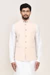 Arihant Rai Sinha Cream Nehru Jacket With White Kurta And Pant at Aza Fashions Arihant Rai Sinha_Cream Nehru Jacket With White Kurta And Pant _at_Aza_Fashions