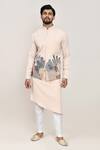 Buy_Arihant Rai Sinha_Cream Embroidery Nehru Jacket Set _at_Aza_Fashions