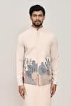 Buy Arihant Rai Sinha Cream Embroidery Nehru Jacket Set Buy_Arihant Rai Sinha_Cream Embroidery Nehru Jacket Set