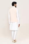 Shop_Arihant Rai Sinha_Peach Nehru Jacket _at_Aza_Fashions
