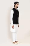 Buy_Arihant Rai Sinha_Black Imported Jacquard Nehru Jacket _Online_at_Aza_Fashions