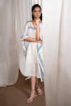 Buy_Banana Labs_Multi Color Cotton V-neck Multicolor Hand Block Print Kaftan _Online_at_Aza_Fashions