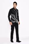 Arihant Rai Sinha_Black Cotton Printed Blend Shirt _at_Aza_Fashions