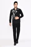 Buy_Aryavir Malhotra_Black Cotton Printed Blend Shirt _at_Aza_Fashions