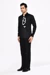 Buy_Arihant Rai Sinha_Black Cotton Printed Blend Shirt _Online_at_Aza_Fashions