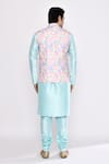 Shop_Arihant Rai Sinha_Blue Silk Turquoise Blend Churidar _at_Aza_Fashions