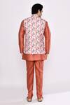 Shop_Arihant Rai Sinha_Peach Silk Blend Pyjama _at_Aza_Fashions