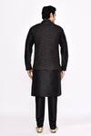 Shop_Arihant Rai Sinha_Black Silk Blend Kurta _at_Aza_Fashions