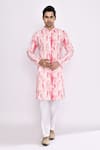 Buy_Arihant Rai Sinha_Pink Cotton Pure Kurta _at_Aza_Fashions