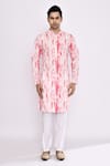 Arihant Rai Sinha_Pink Cotton Pure Kurta _at_Aza_Fashions
