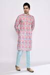 Buy_Arihant Rai Sinha_Multi Color Silk Blend Kurta _Online_at_Aza_Fashions