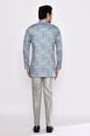 Shop_Arihant Rai Sinha_Blue Cotton Kurta _at_Aza_Fashions