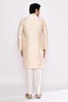 Shop_Arihant Rai Sinha_Peach Silk Embroidery Blend Kurta _at_Aza_Fashions