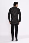 Shop_Arihant Rai Sinha_Black Cotton Embroidery Blend Kurta _at_Aza_Fashions