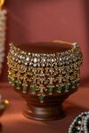 Shop_Riana Jewellery_Green Diamonds Jade Bridal Necklace With Jhumki Earings _Online_at_Aza_Fashions