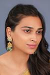 Riana Jewellery_Green Floral Tiny Occassion Wear Earings _Online_at_Aza_Fashions