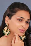 Buy_Riana Jewellery_Multi Color Gemstones, Beads Rajasthani Style Handcrafted Earings _at_Aza_Fashions