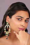 Buy_Riana Jewellery_Imitation Gemstones Desi Look Sabya Style Earings _at_Aza_Fashions