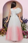 Shop_Petite Pomme_Pink Net Embroidery, Sequins Gown _at_Aza_Fashions