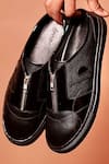 Shop_Dmodot_Black Freddo Lustro Sneakers _at_Aza_Fashions