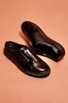 Shop_Dmodot_Black Freddo Lustro Sneakers _Online_at_Aza_Fashions