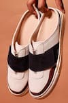 Shop_Dmodot_White Freddo Azzurro Designer Sneakers _at_Aza_Fashions