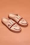 Buy_Dmodot_Cream Freddo Mocha Leather Sneakers _at_Aza_Fashions