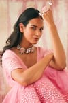 Buy_NAKHREWAALI_Pink Deewangi Multi Color Choker _at_Aza_Fashions
