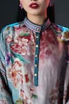 Shop_Rajdeep Ranawat_Silk Embroidery Mandarin Collar Mabel Floral Print _Online_at_Aza_Fashions