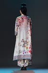 Shop_Rajdeep Ranawat_Beige Silk Button-down Neck Floral Print Zeynep Tunic _at_Aza_Fashions