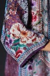 Rajdeep Ranawat_Multi Color Silk Collared Printed Ghazala Tunic _at_Aza_Fashions