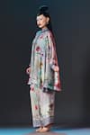 Shop_Rajdeep Ranawat_Multi Color Silk Collared Floral Nilofer Tunic _Online_at_Aza_Fashions