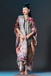 Buy_Rajdeep Ranawat_Taupe Modal, Satin Permaz Printed _at_Aza_Fashions