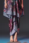 Rajdeep Ranawat_Multi Color Modal, Satin Indonesia Printed Tie Up Draped _at_Aza_Fashions