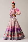 Rajdeep Ranawat_Lavender Polyester, Dupion, Rubali Leela And Pink Printed _Online_at_Aza_Fashions