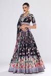 Buy_Rajdeep Ranawat_Black Polyester, Crystallised Printed _Online_at_Aza_Fashions