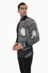 Buy_Kustomeyes_Black Cotton Designer Shirt _Online_at_Aza_Fashions
